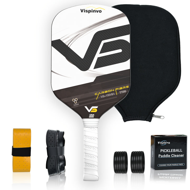 Pro-Comp ThermoForce T700 Carbon Fiber 3K Textured 16mm Pickleball Paddle PP Honeycomb Core | Verta