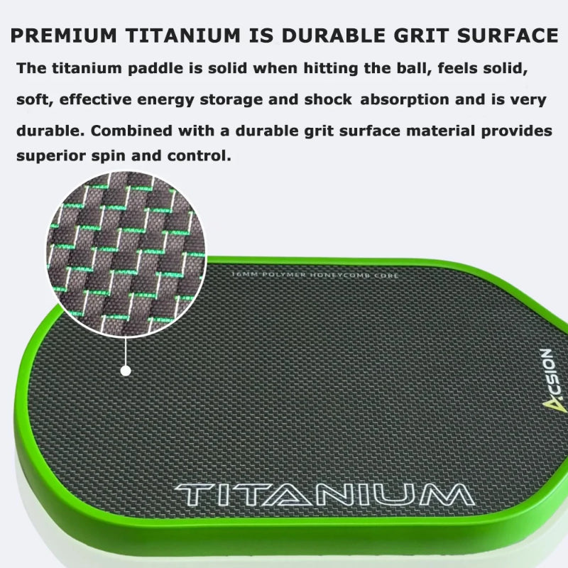 ThermoForce Titanium T700 Carbon Fiber 16mm Pickleball Paddles PP Honeycomb Core | Titan Crimson