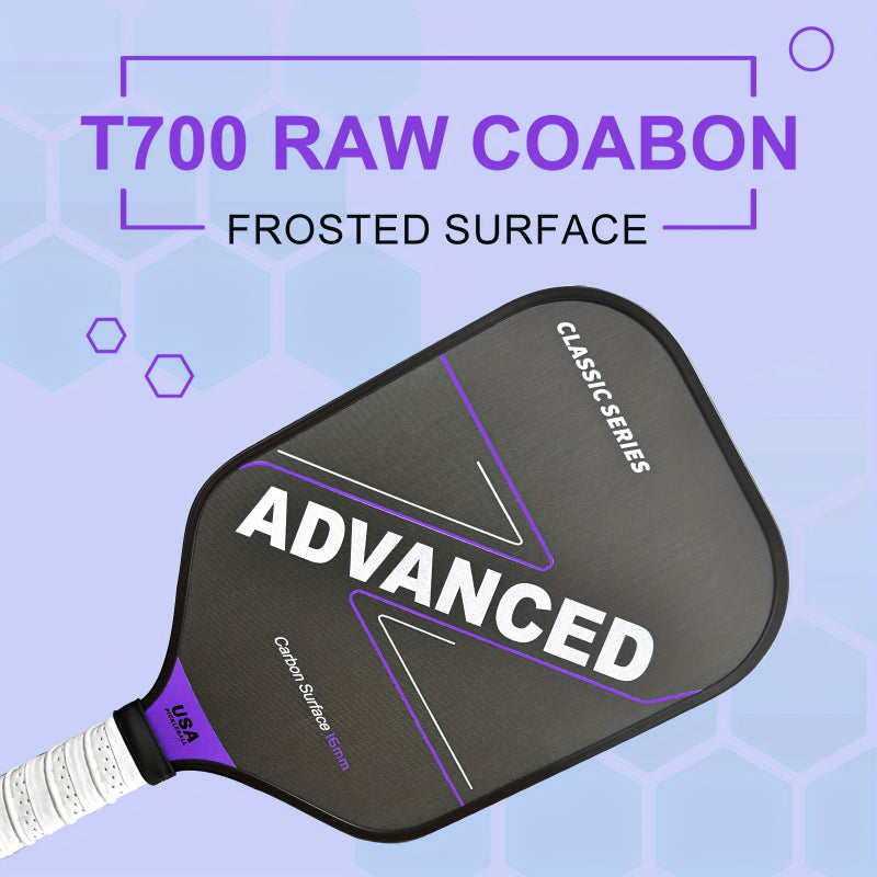 ThermoForce T700 Carbon Fiber 16mm Pickleball Paddle PP Honeycomb Core | Amethyst