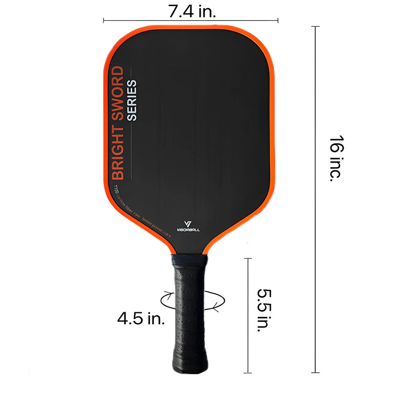 ThermoForce T700 Carbon Fiber 16mm Pickleball Paddle PP Honeycomb Core | Ember