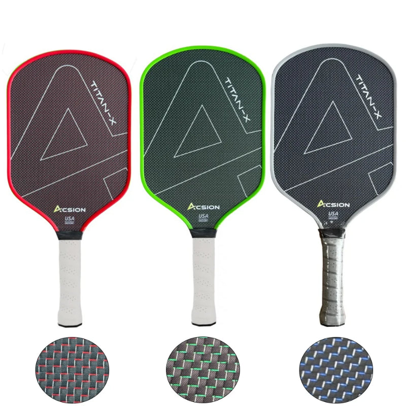 ThermoForce Titanium T700 Carbon Fiber 16mm Pickleball Paddles PP Honeycomb Core | Titan Crimson