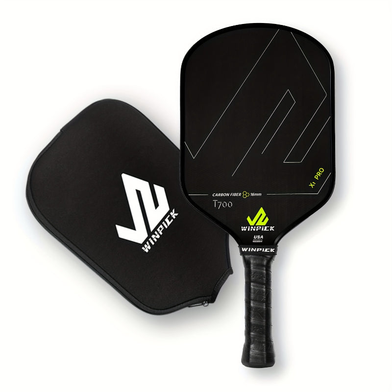 ThermoForce T700 Carbon Fiber 16mm Pickleball Paddle PP Honeycomb Core | Lime