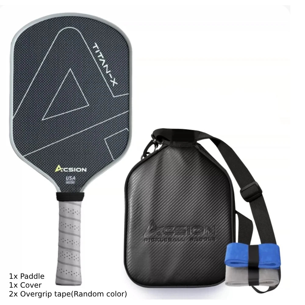 ThermoForce Titanium T700 Carbon Fiber 16mm Pickleball Paddles PP Honeycomb Core | Titan Azure