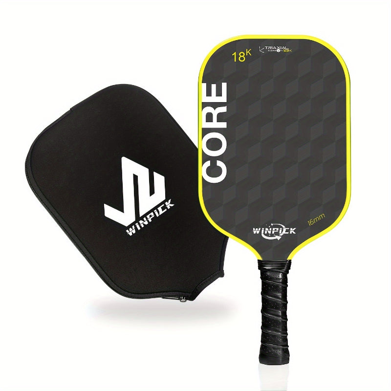 Pro-Comp ThermoForce T700 Carbon Fiber 18K Textured 16mm Pickleball Paddle PP Honeycomb Core | Solar Core