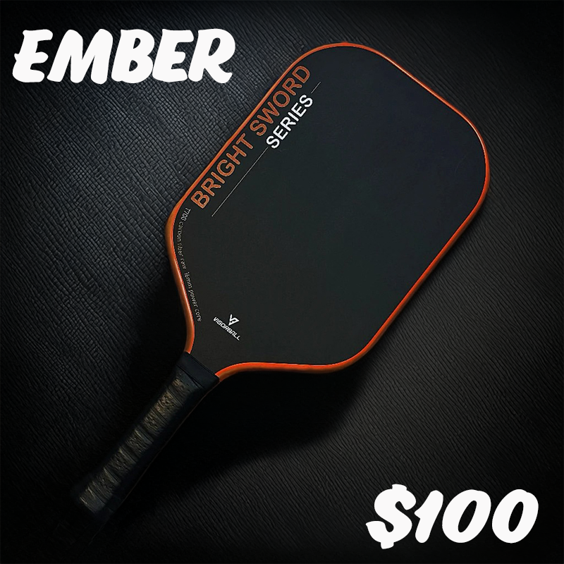 ThermoForce T700 Carbon Fiber 16mm Pickleball Paddle PP Honeycomb Core | Ember