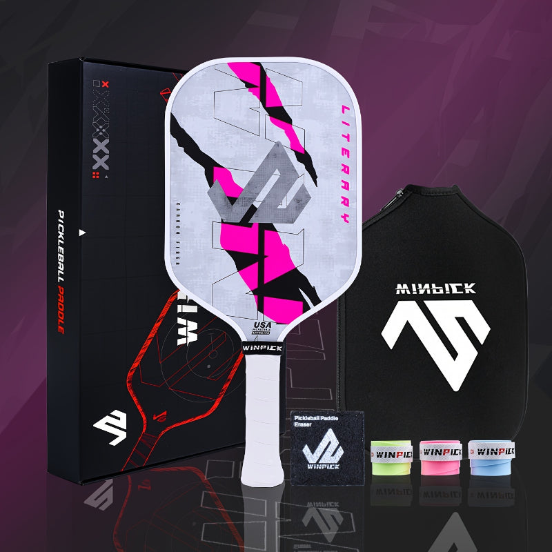 ThermoForce T700 Carbon Fiber 16mm Pickleball Paddle PP Honeycomb Core | Literary Fuchsia