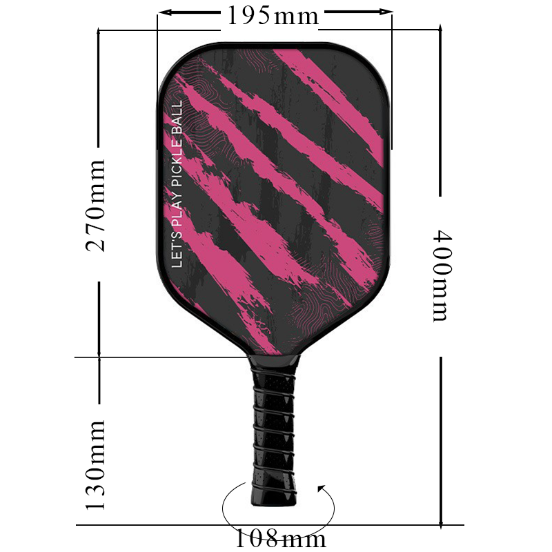 CoolGrip T300 Carbon Fiber 16mm Pickleball Paddle PP Honeycomb Core | Wild Slash