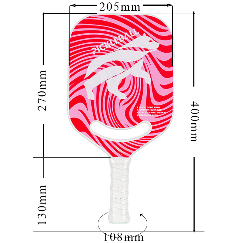 ThermoForce T300 Carbon Fiber 20mm Pickleball Paddle PP Honeycomb Core | Blazing Bear