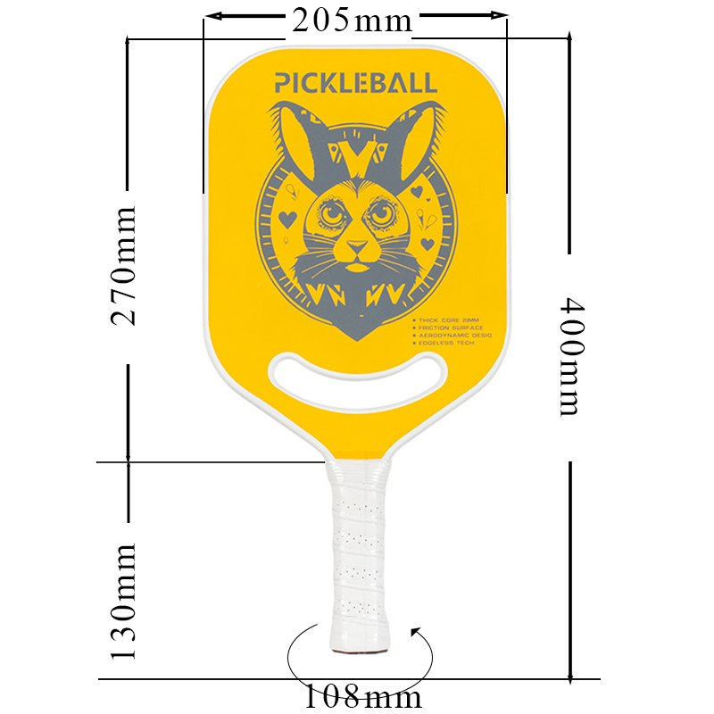 ThermoForce T300 Carbon Fiber 20mm Pickleball Paddle PP Honeycomb Core | Bold Bunny