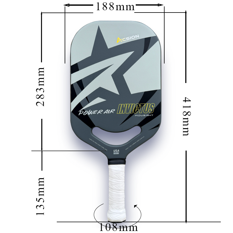 Pro-Comp ThermoForce T700 Carbon Fiber 3K Textured 16mm Pickleball Paddle PP Honeycomb Core | Invicta Astra